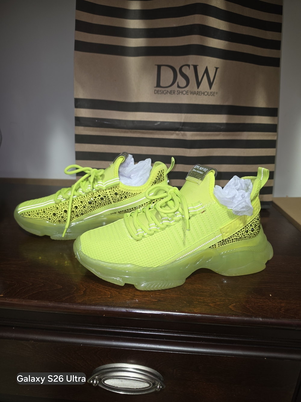 Steve Madden Neon Yellow Athletic Sneakers - Women's Trainer